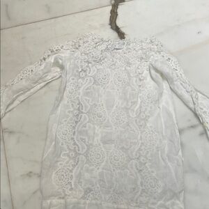 Temptation position  Lace Long Sleeve Tunic Top